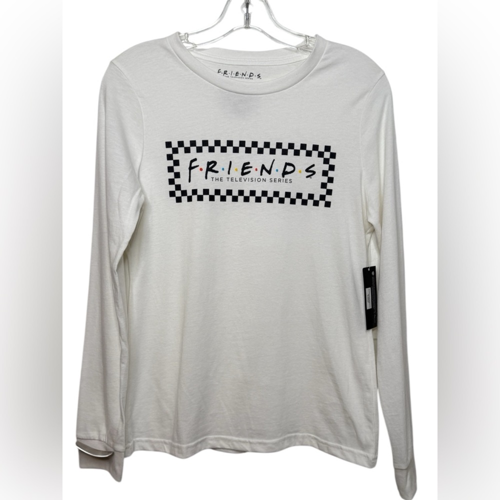Friends Women's Long Sleeve White Tee Small